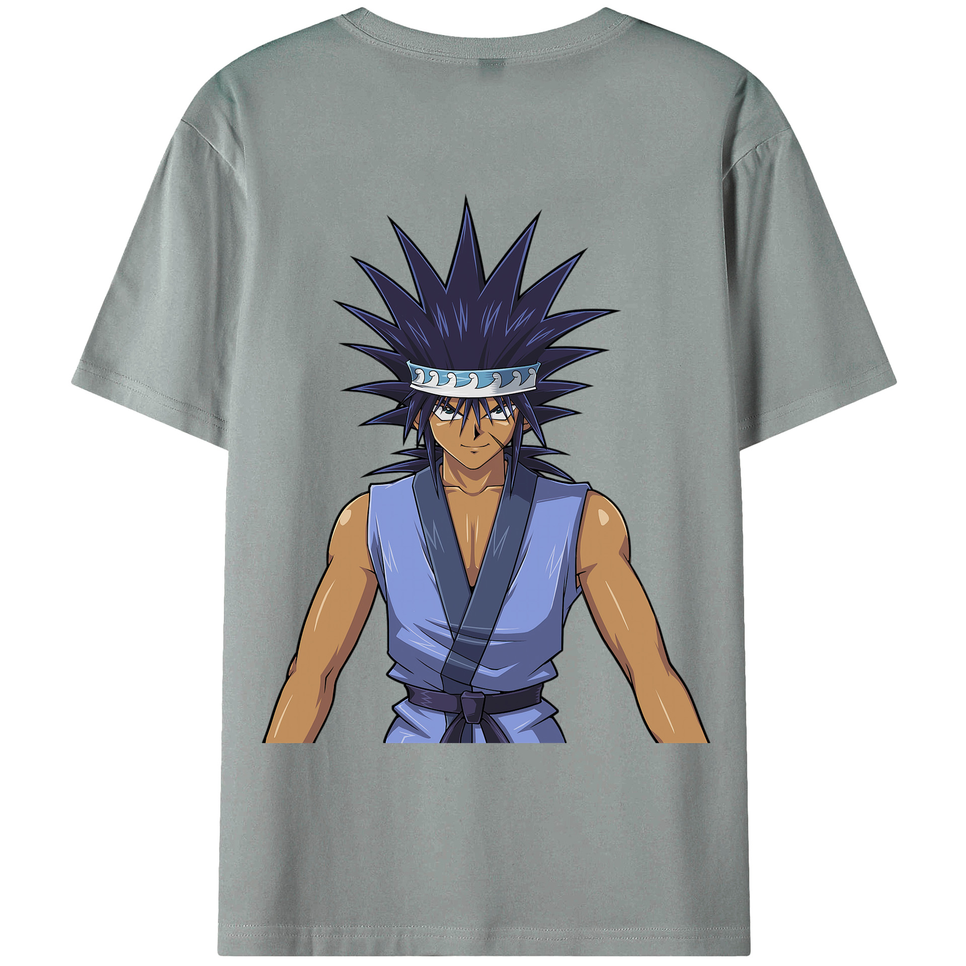 （画像用） 遊☆戯☆王 Yu-Gi-Oh! 綿100％ メンズ半袖Tシャツ（バックプリント） 通気性